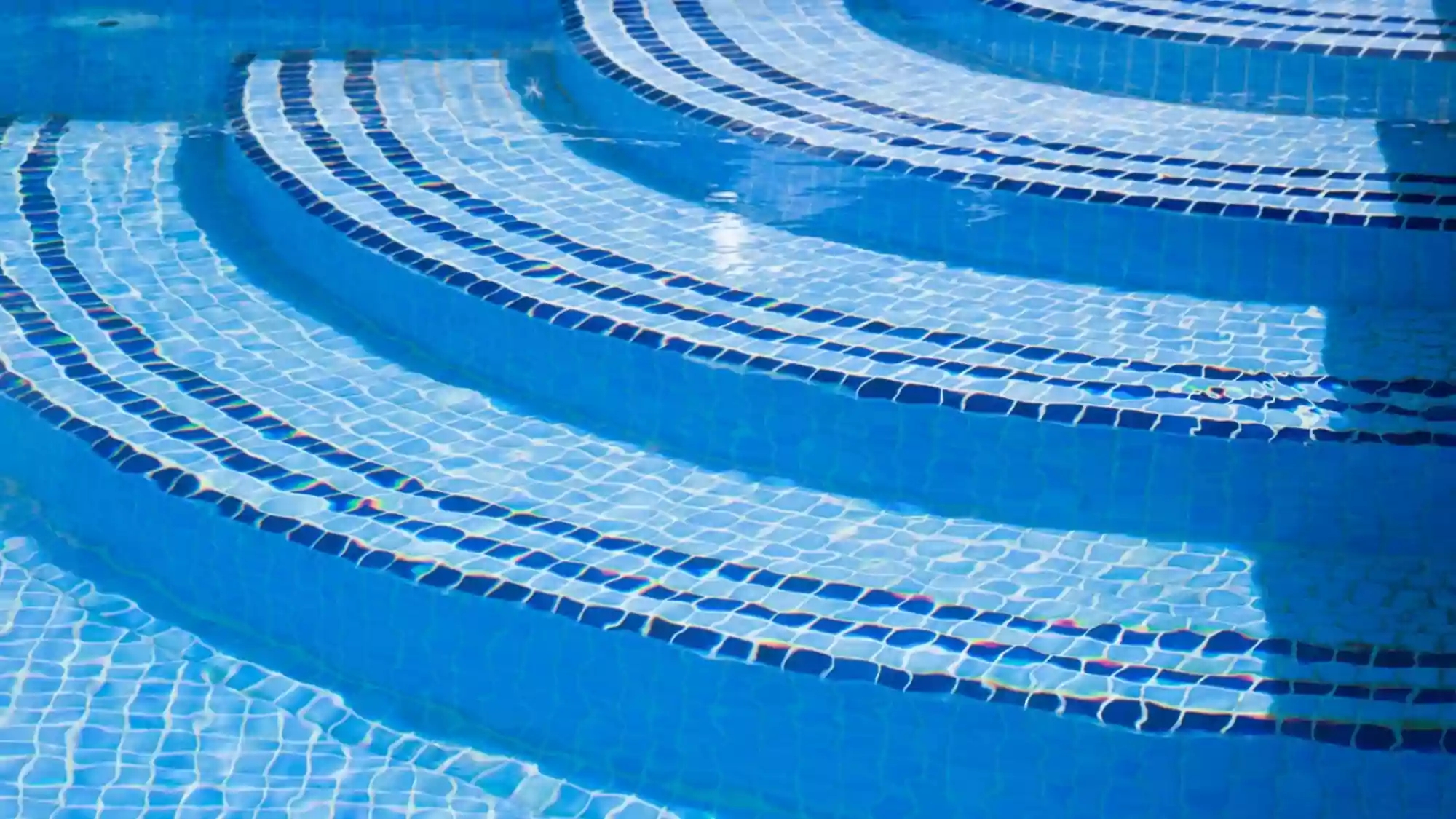 Picture of swimming pool steps